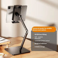 Alloy desktop phone bracket with square double arms and universal adjustment for mobile devices