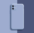 Silicone iPhone 11 Pro Max case in solid colour options showing device compatibility