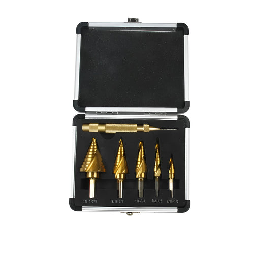 Gold aluminium tool box case with a steel opening plate, showing scale next to a ruler.