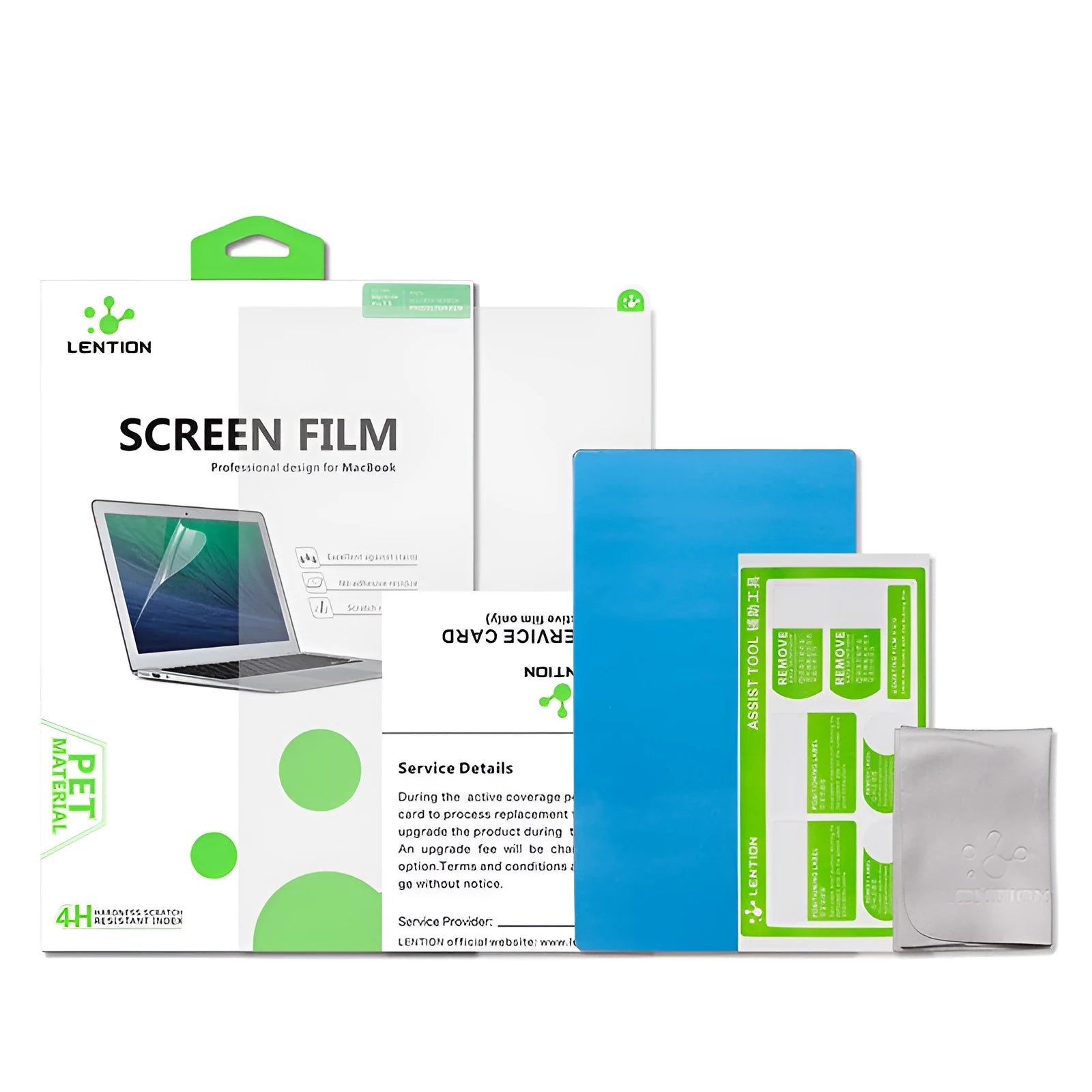 Matte screen protector for 13-inch MacBook Pro with anti-scratch 4H protection and installation tools