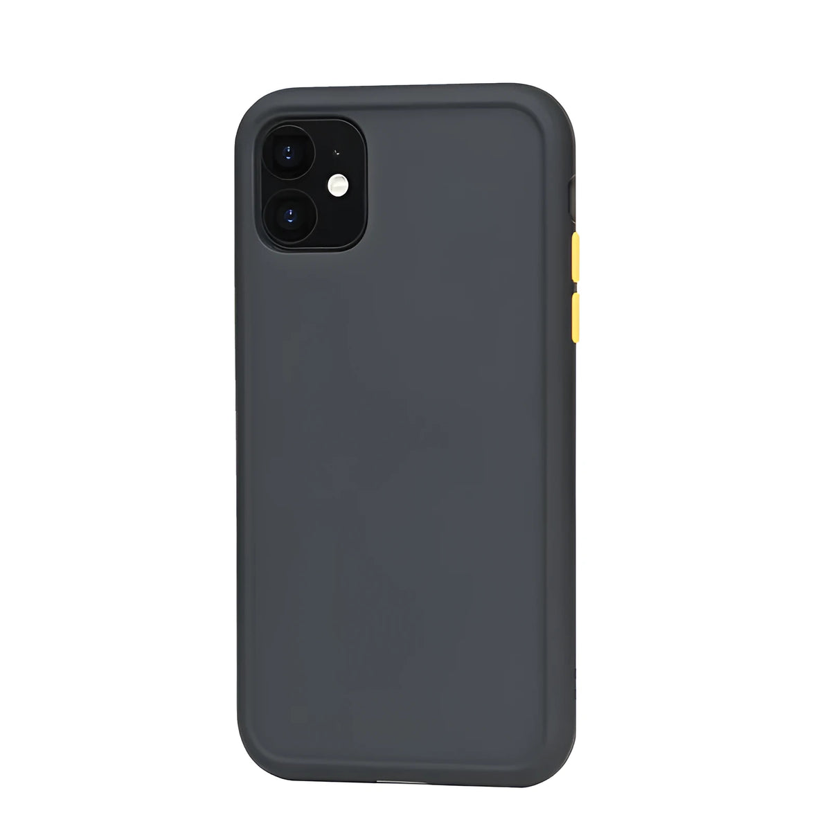 Frosted silicone phone case for iPhone in ten colours, including Black, Red, and Sky Blue.