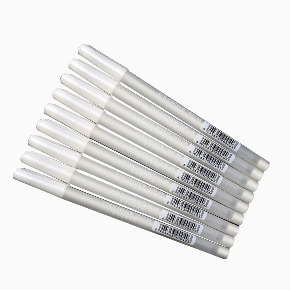 Touchnew hand-painted highlight pen with 0.8mm tip and golden silver white colour options