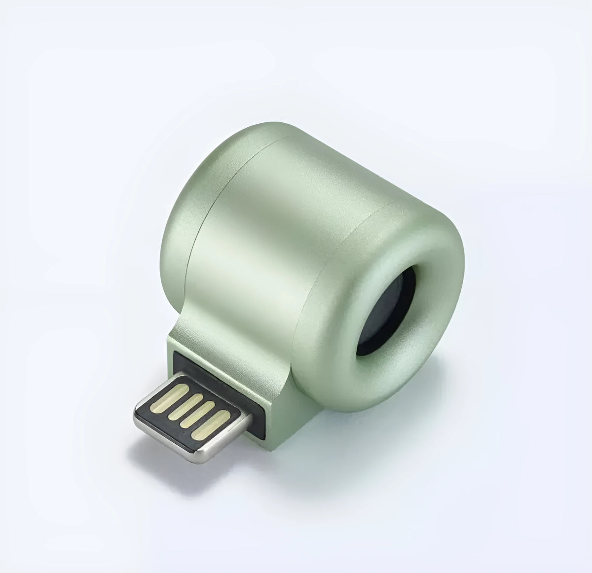 USB mini diffuser car air purifier in grey colour with USB plug