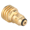 Brass gas brazier adapter with 7mm diameter and gold finish