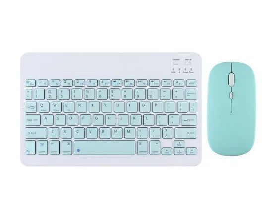 Bluetooth keyboard and rechargeable mouse bundle in multiple colour options including elegant white and dark night green