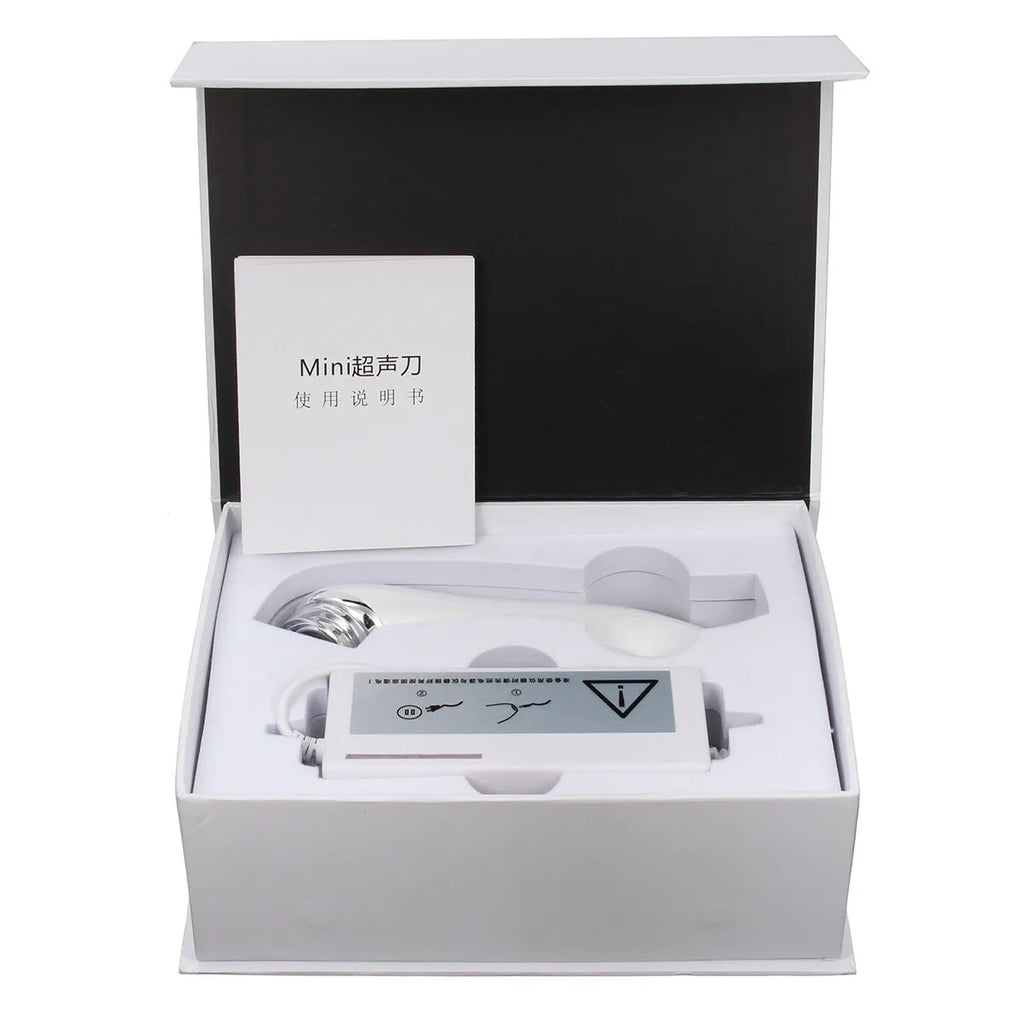 Mini ultrasonic scalpel in purple for facial firming with 35W plug-in power