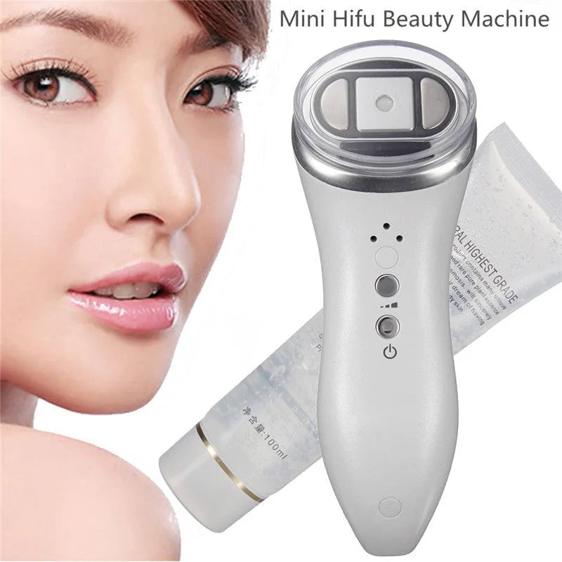 Mini ultrasonic scalpel in purple for facial firming with 35W plug-in power