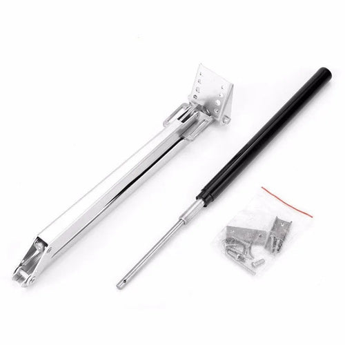 Silver and black aluminium alloy automatic greenhouse window opener with temperature control