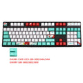 Coral Sea Keycap Five-Sided Keyboard set with 110 PBT keycaps and 6.25U space bar in style option A
