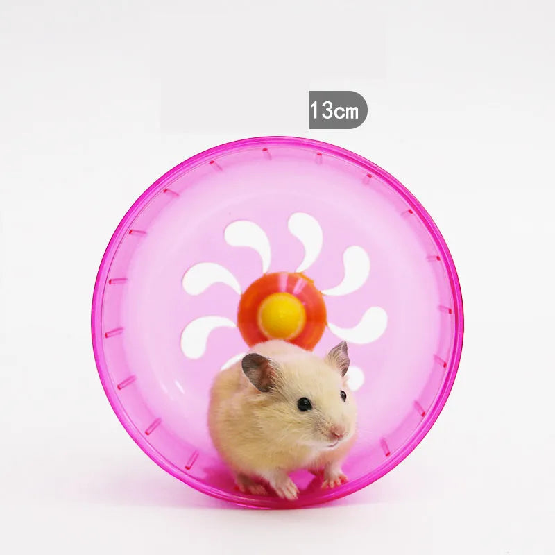 Hamster running wheel with high quality shaft for silent exercise in a cage