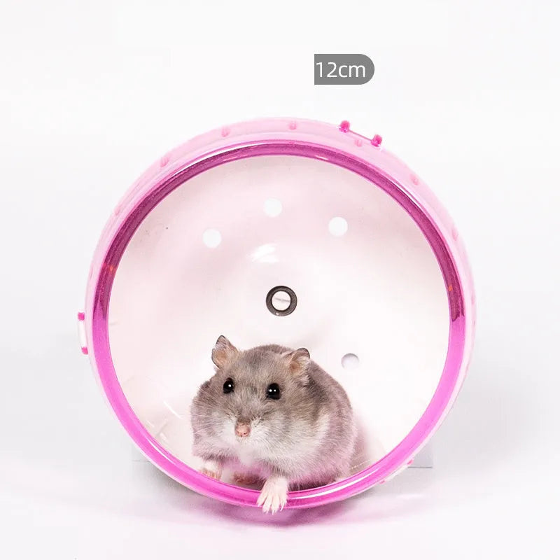 Hamster running wheel with high quality shaft for silent exercise in a cage