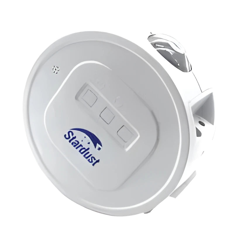 USB Ocean Star Projection Night Light with rotating star display on a dark blue background.