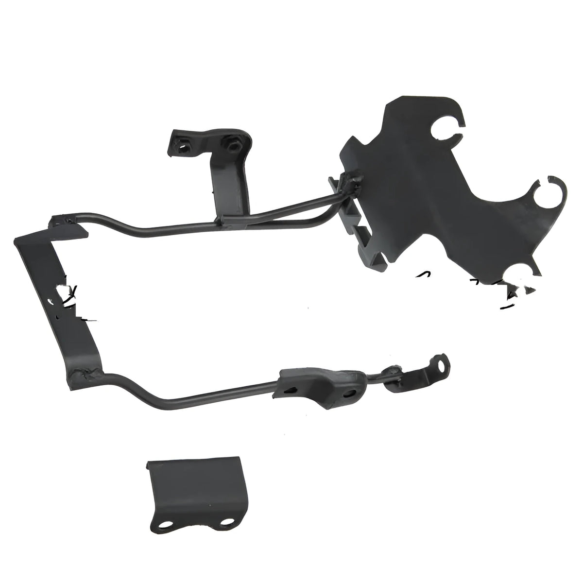 Black Yamaha FZ6N headlight bracket and instrument bracket, 2kg replacement headlamp fixing frame.