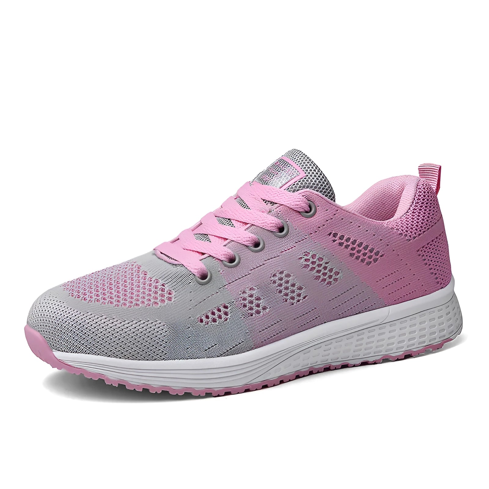 Women's black high-top casual shoe with back lacing and a flat EVA sole.