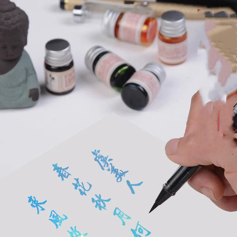 Antiquity Ink Toning gold powder ink in 6ml glass bottle for dipping pens and calligraphy