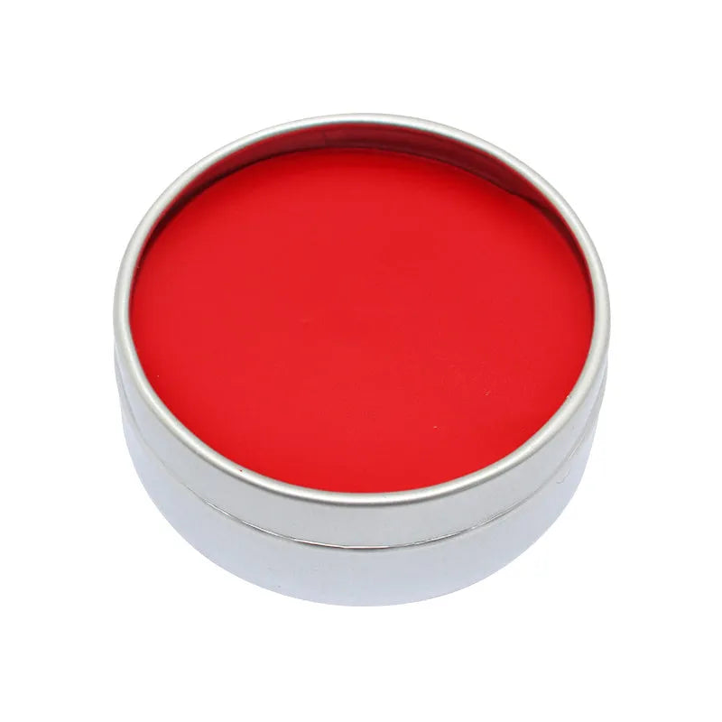 Halloween face paint palette with 12 colour cakes including gold, silver, red, black, green, blue, purple, white, yellow, rose red, coffee, and turquoise