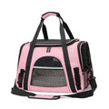 Portable outdoor pet carrier bag in Oxford cloth with side zipper openings, for cats and dogs under 10 kg