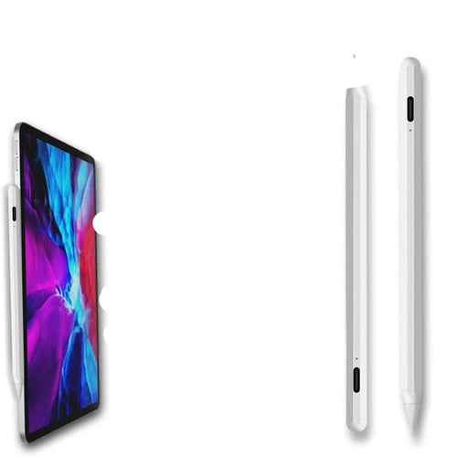 White magnetic suction stylus pen for iPad 2018 and newer models