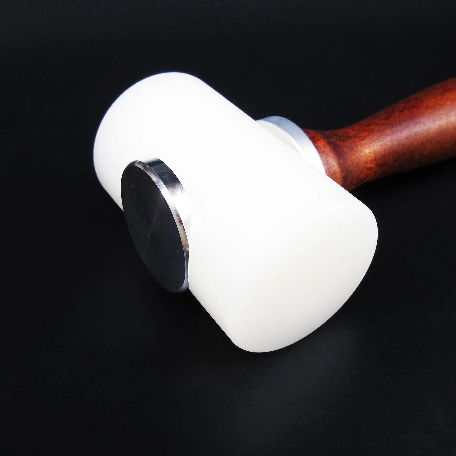 T-shaped nylon leather carving hammer with wooden handle for DIY leather art