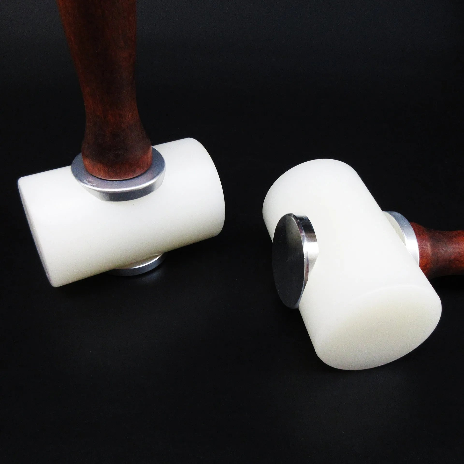 T-shaped nylon leather carving hammer with wooden handle for DIY leather art