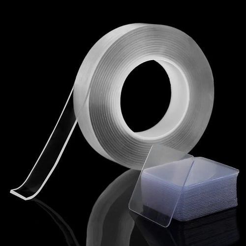 Transparent acrylic nano double-sided adhesive stickers 6cm x 6cm with strong stickiness