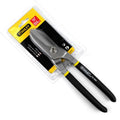 Yellow-handled high-carbon steel barbed wire shears 200mm long on a workbench