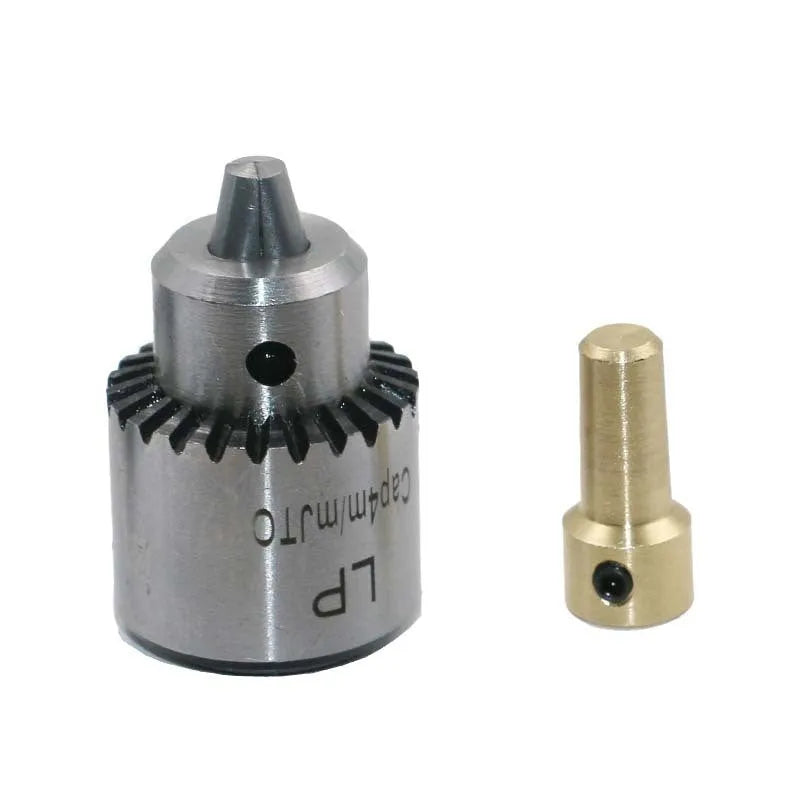 Hard alloy drill chuck with 3.17mm tail hole and sleeve for electric drills