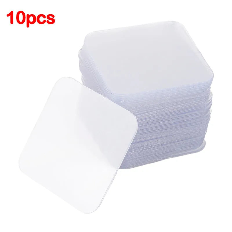 Transparent acrylic nano double-sided adhesive stickers 6cm x 6cm with strong stickiness
