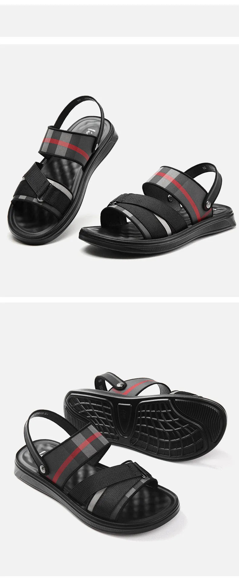 A pair of youth leisure sandals with a blue Lycra upper and polyurethane sole, shown on a white background.