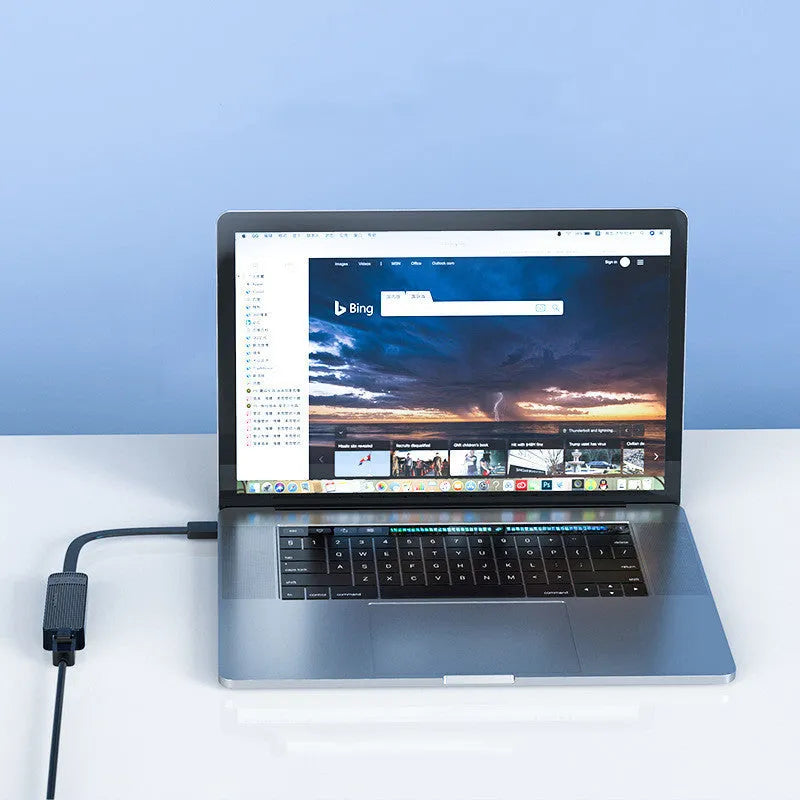 ORICO black USB 2.0 to Ethernet network adapter for laptop or desktop computer