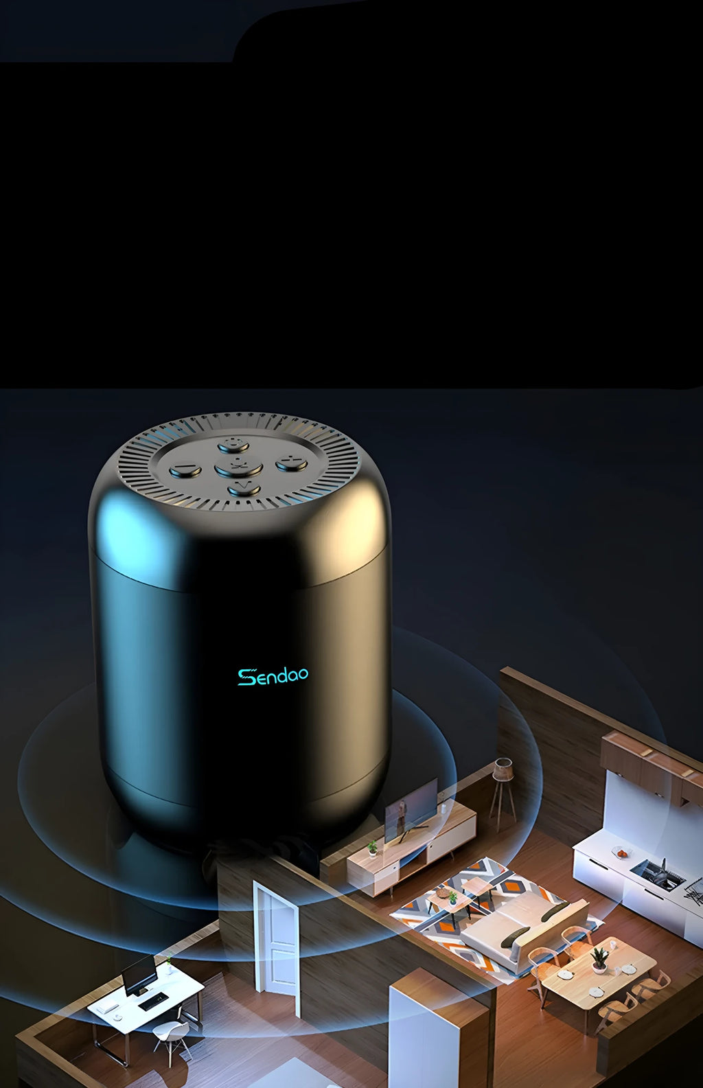 Black or white portable Bluetooth speaker with card reader slot measuring 90x73x73mm with USB charging port