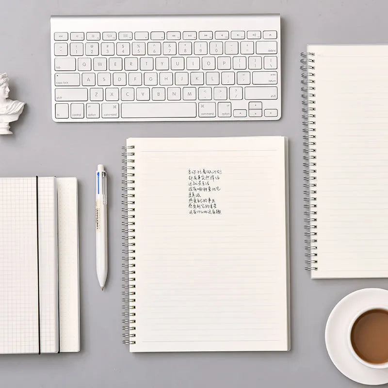 B5 coil grid super thick notebook with PP cover in grid layout