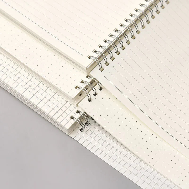 B5 coil grid super thick notebook with PP cover in grid layout