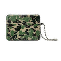 Camouflage protective shell for Apple AirPods Pro made of frosted soft rubber in blue green and purple split design