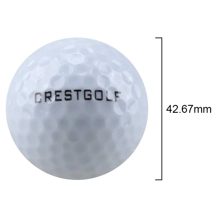 White LED golf ball on grass with 42.6mm diameter for night training, hard resin surface
