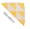 Triangular PVC eraser in multiple colours for detail correction with multi-angle edges