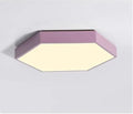 Modern minimalist thin geometric ceiling lamp with iron lampshade, available in six colours and 30cm or 40cm sizes