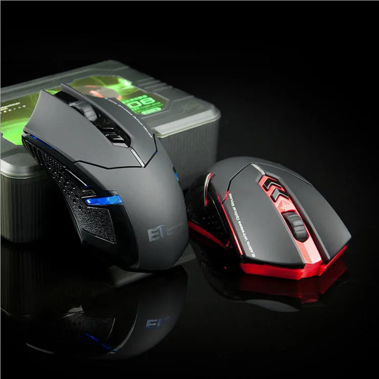 Wireless gaming mouse in black with 7 buttons, 2.4GHz, 4000 DPI