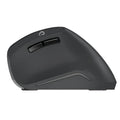 Vertical Vertical 2.4G wireless ergonomic mouse in black with vertical shape and USB receiver