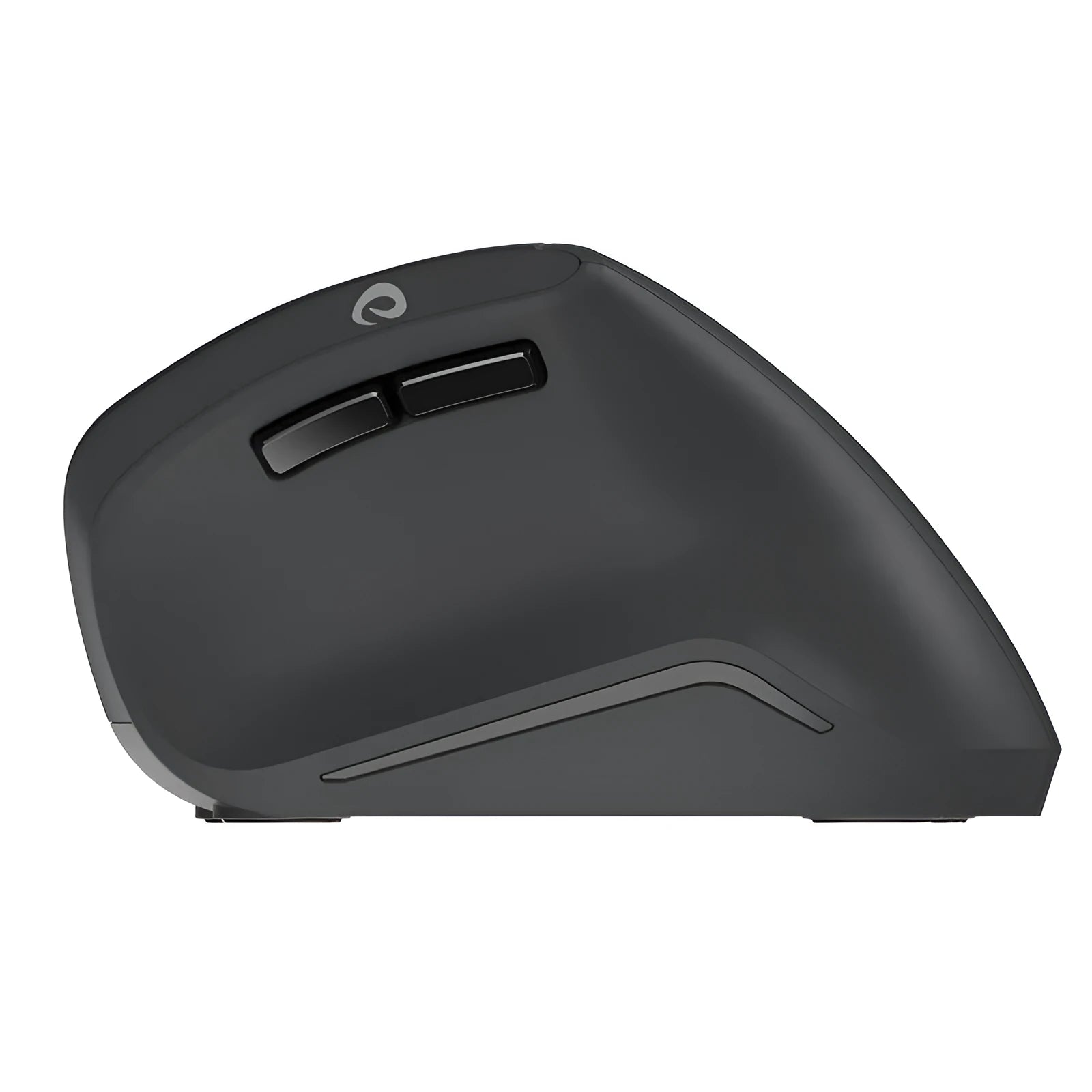 Vertical Vertical 2.4G wireless ergonomic mouse in black with vertical shape and USB receiver