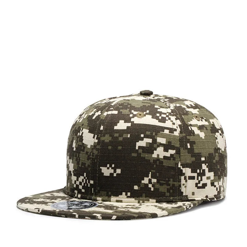 Cotton dome baseball cap with wide brim and flat eaves, adjustable closure, size S 54-56 cm, style options A B C