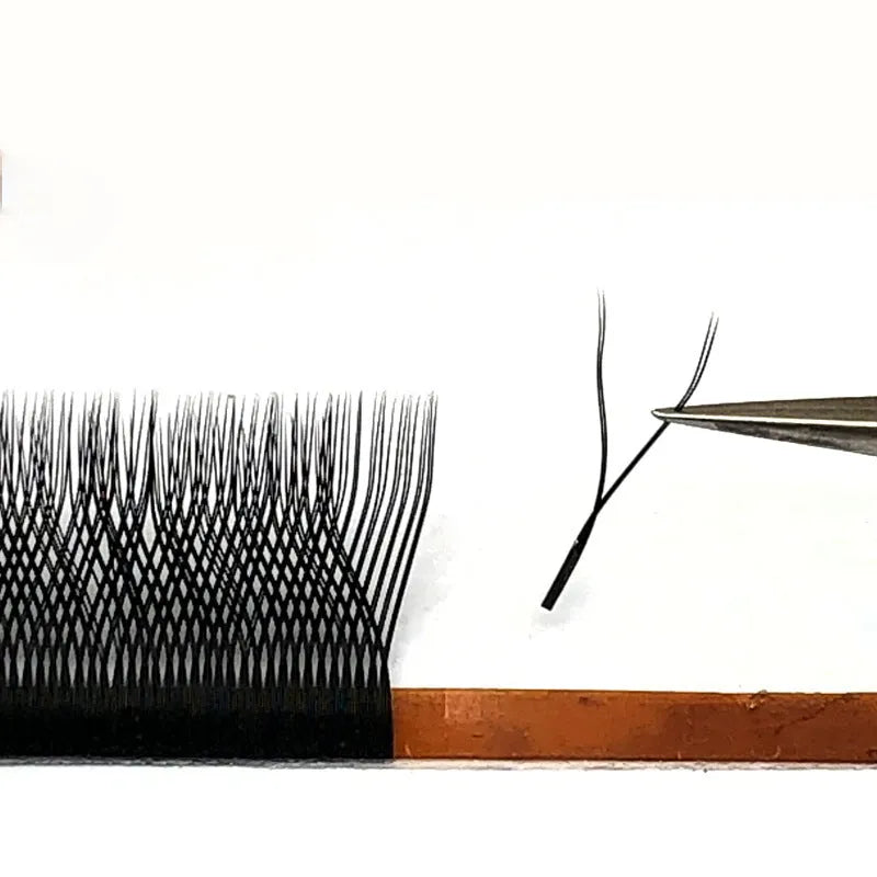 YY semi-finished eyelashes 3D flowering style in multiple curls and lengths for grafting extensions