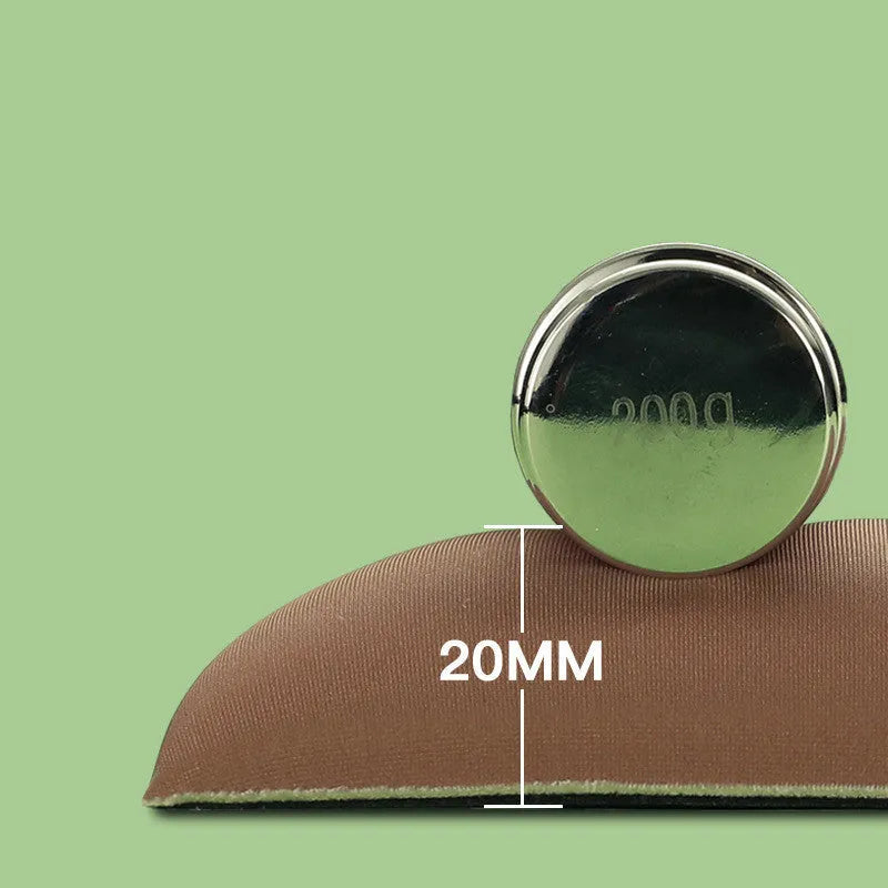 Green kiwi fruit design on a grey cloth mouse pad with a thick, curved wrist support cushion