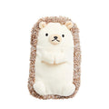 Velvet plush pencil case with creative funny design for boys in available colour options