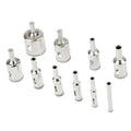 CMCP 15 piece diamond coated drill bit set hole saw tile 6 to 50mm electroplated metal alloy bond