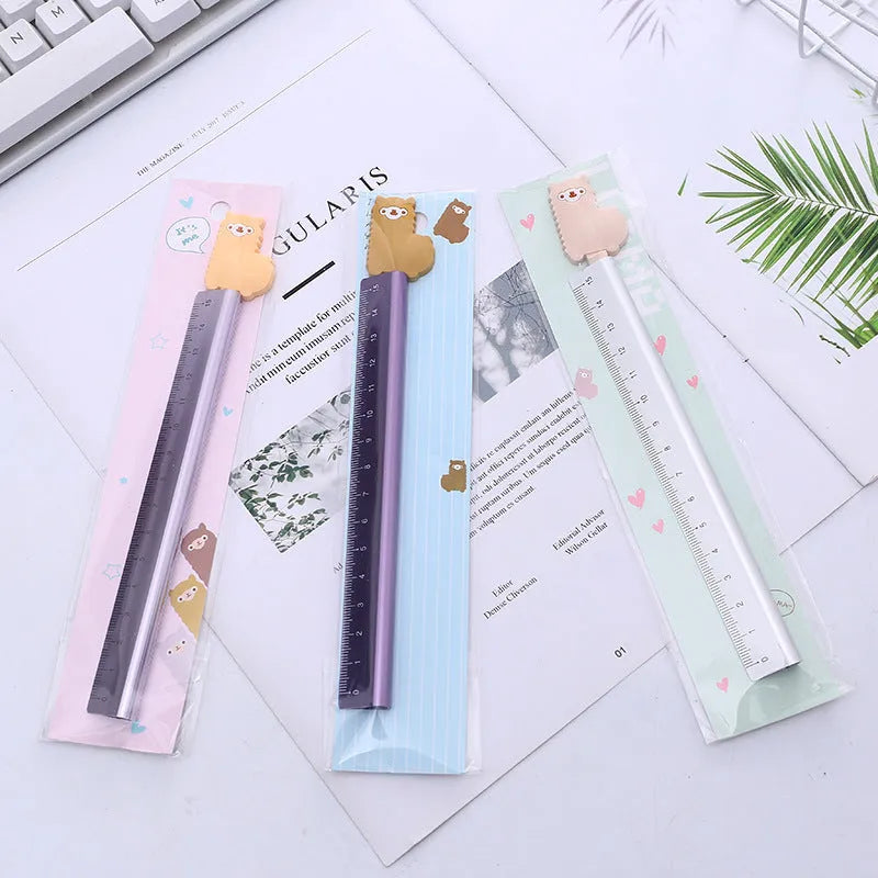 30 cm aluminium ruler with centimetre and millimetre graduations for technical measuring