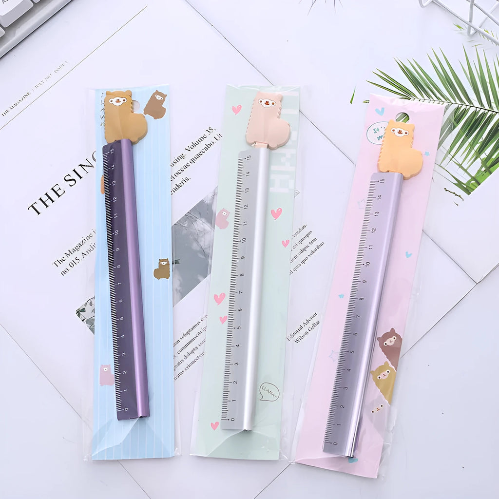 30 cm aluminium ruler with centimetre and millimetre graduations for technical measuring
