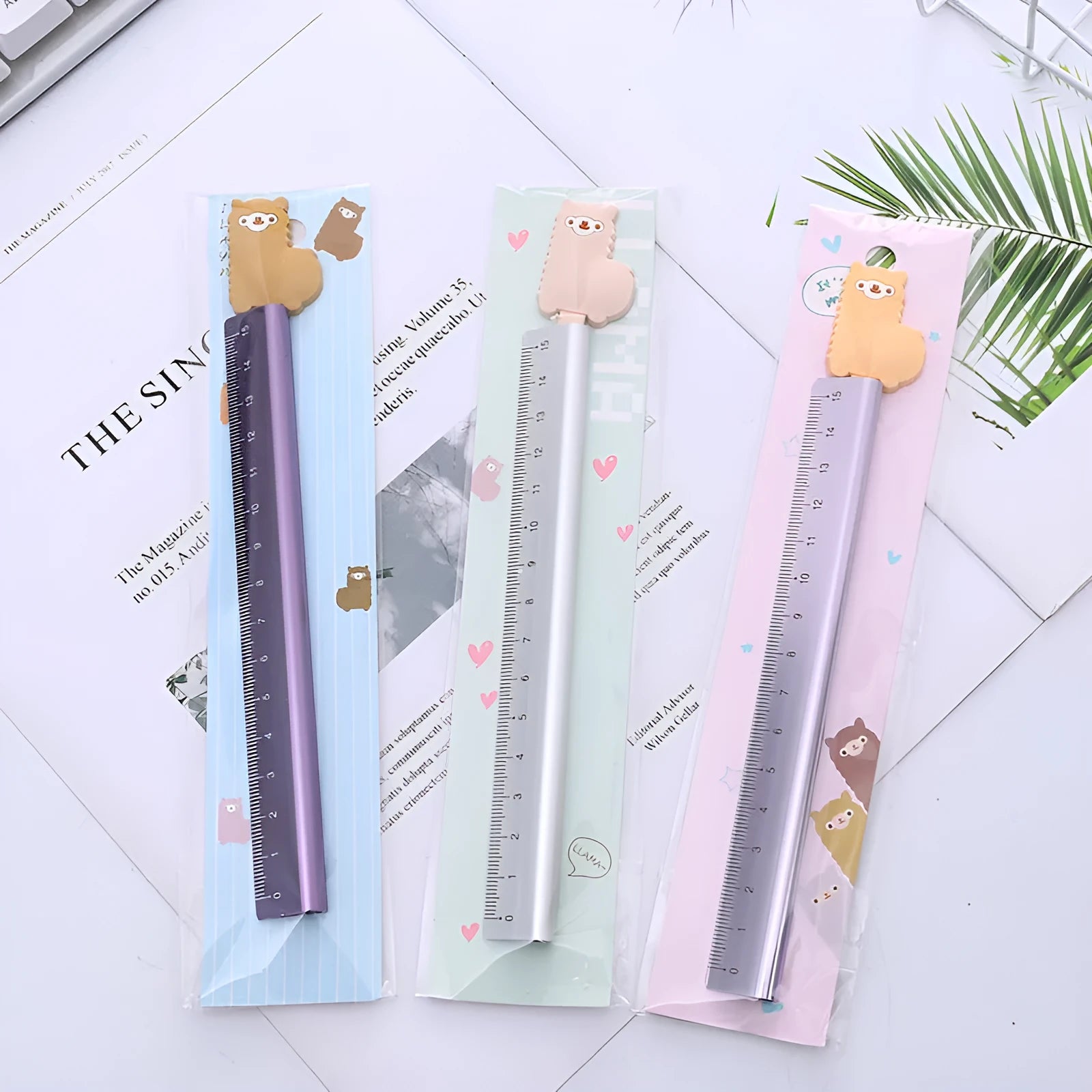 30 cm aluminium ruler with centimetre and millimetre graduations for technical measuring