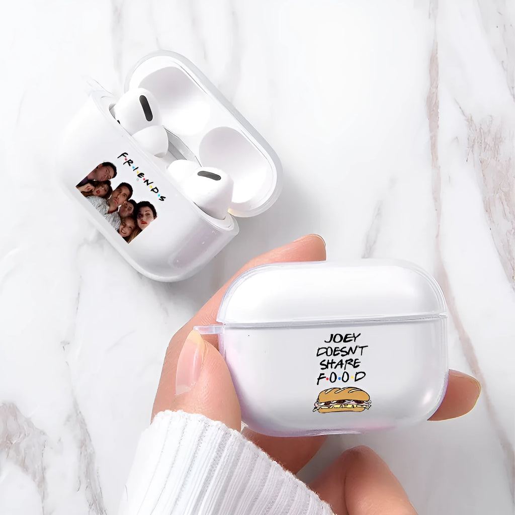 Clear silicone protective case for Apple AirPods Pro wireless earphones with transparent design