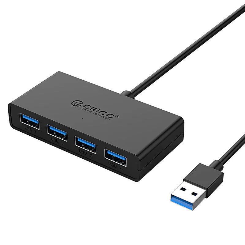 ORICO G11-H4 USB 3.0 hub with four ports and 30cm cable in black